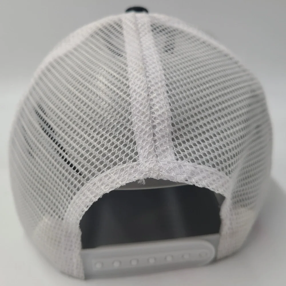 Ford Hat Snapback Trucker Mesh Black White Logo Script Car Truck Advertising Men